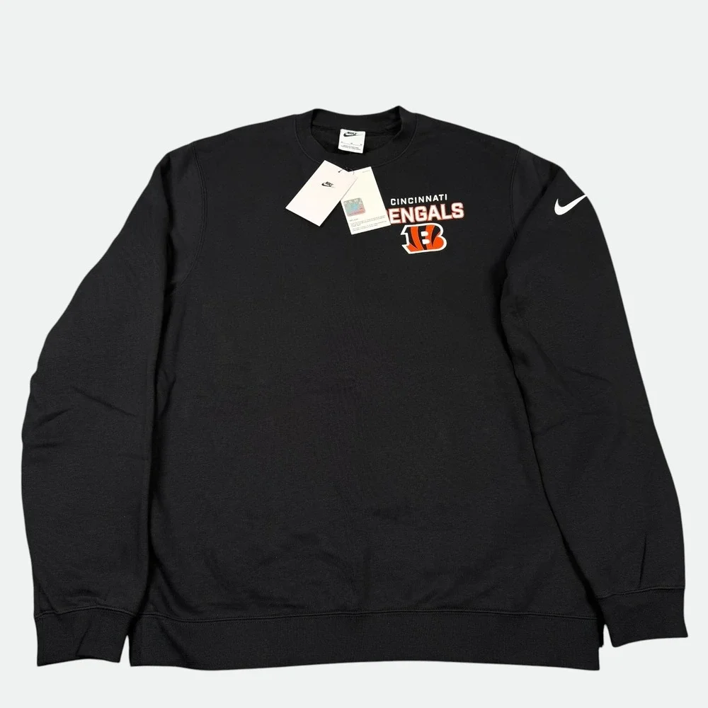 Nike Cincinnati Bengals Sweatshirt Mens Medium Black NFL Team Apparel